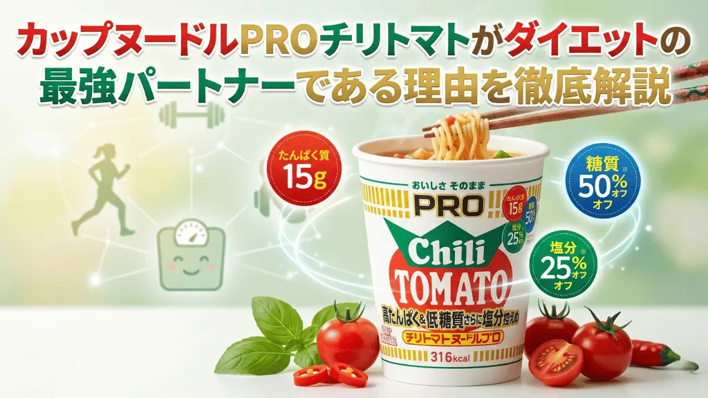 カップヌードルPRO 高たんぱく&低糖質さらに塩分控えめ チリトマトヌードル