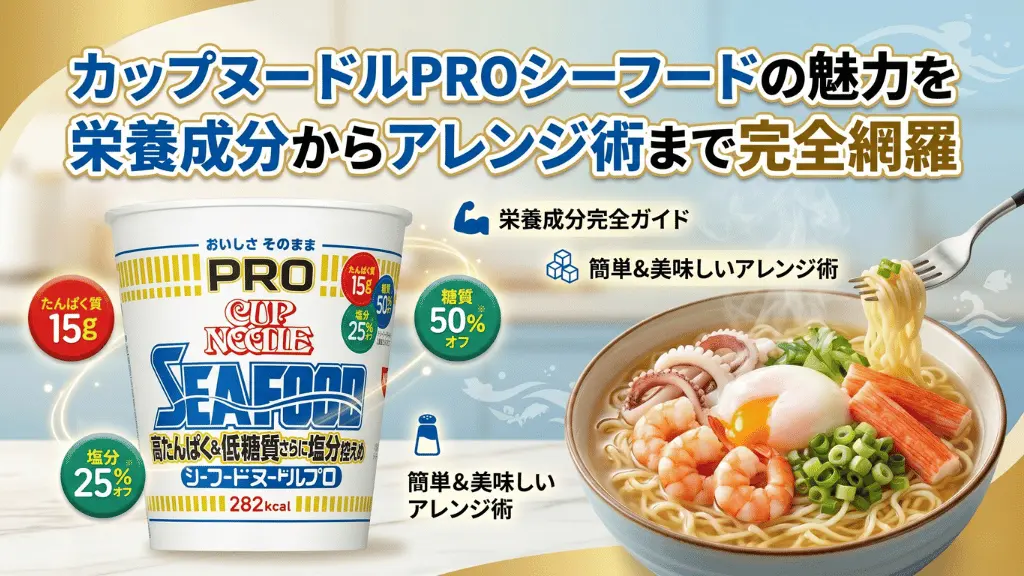 カップヌードルPRO 高たんぱく&低糖質さらに塩分控えめ シーフードヌードル