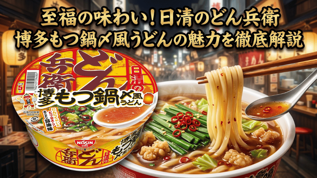 日清のどん兵衛 博多もつ鍋〆風うどん