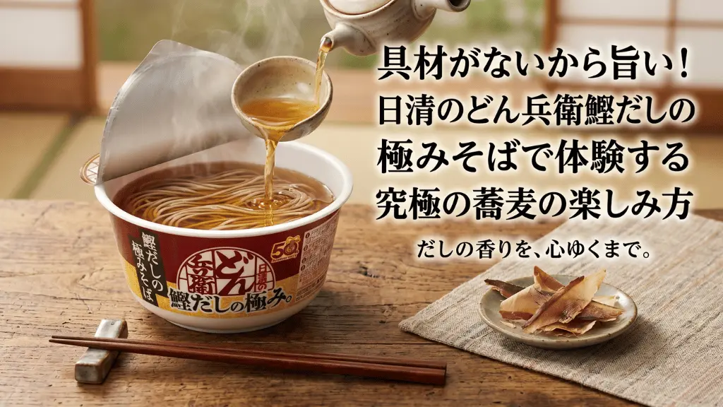 日清のどん兵衛 鰹だしの極みそば