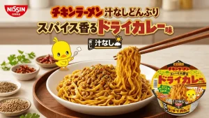 チキンラーメン汁なしどんぶり スパイス香るドライカレー味
