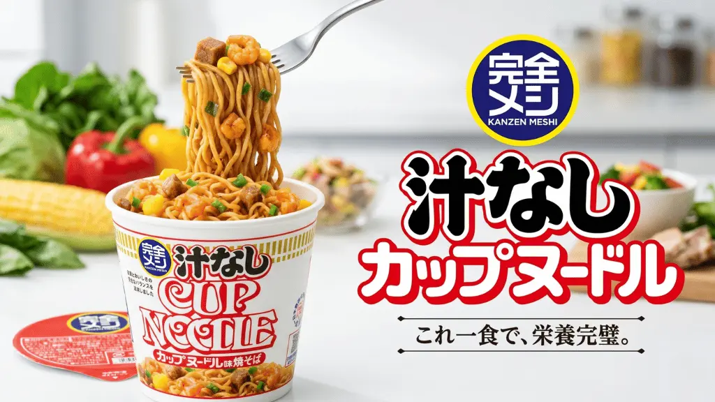 完全メシ 汁なしカップヌードル